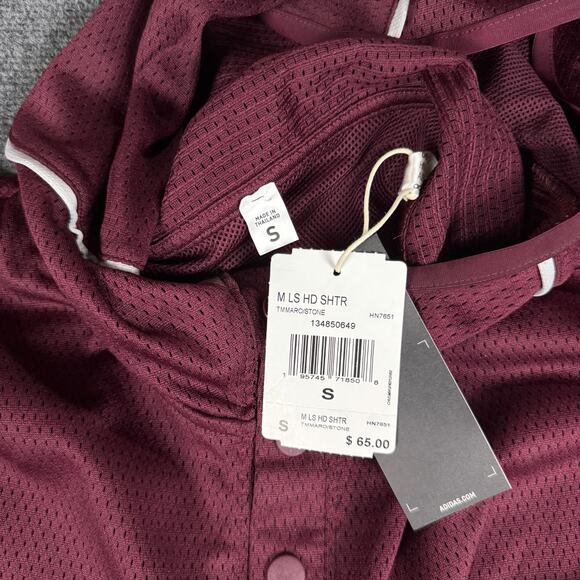 Adidas Mississippi State Bulldogs Hoodie Mesh Mens Size S Football Basketball - Picture 8 of 9